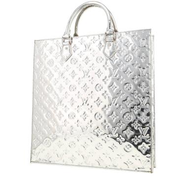 Sac cabas Louis Vuitton  Sac Plat Miroir en cuir monogram argenté