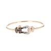Fred Force 10 large model bracelet in pink gold and diamonds - 360 thumbnail