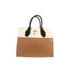 Borsa Louis Vuitton  City Steamer in pelle marrone beige e nera - 360 thumbnail