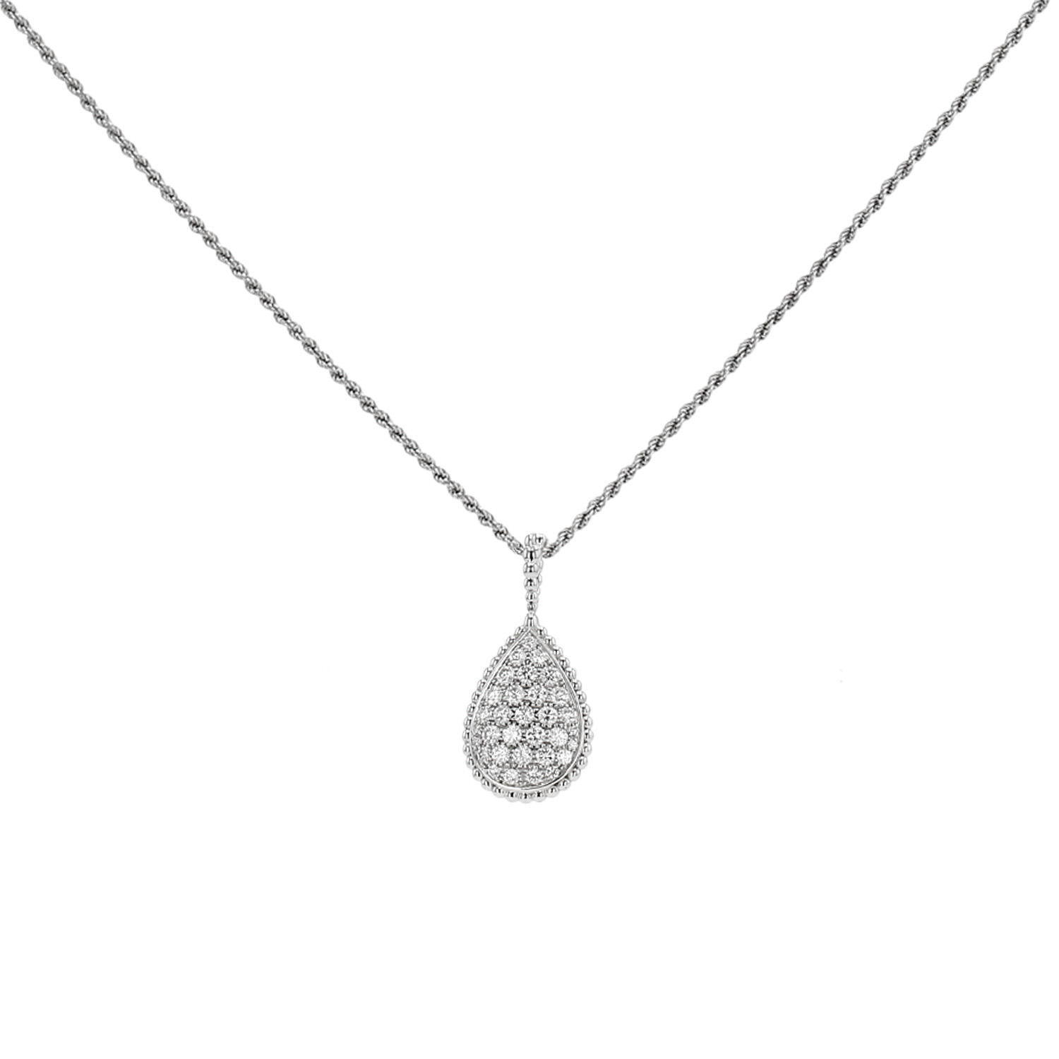 Collana lunga Boucheron Serpent Bohème taglia L in oro bianco e diamanti