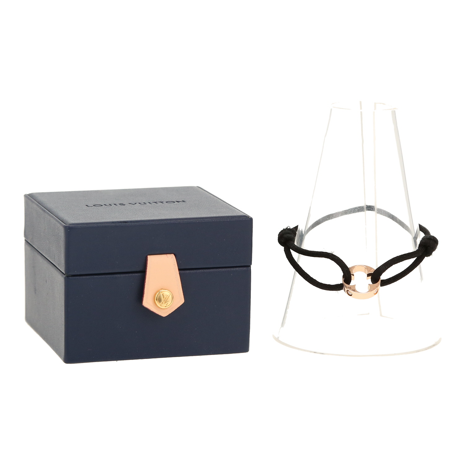 Bracelet Louis Vuitton Empreinte en or rose et diamants - Detail D2