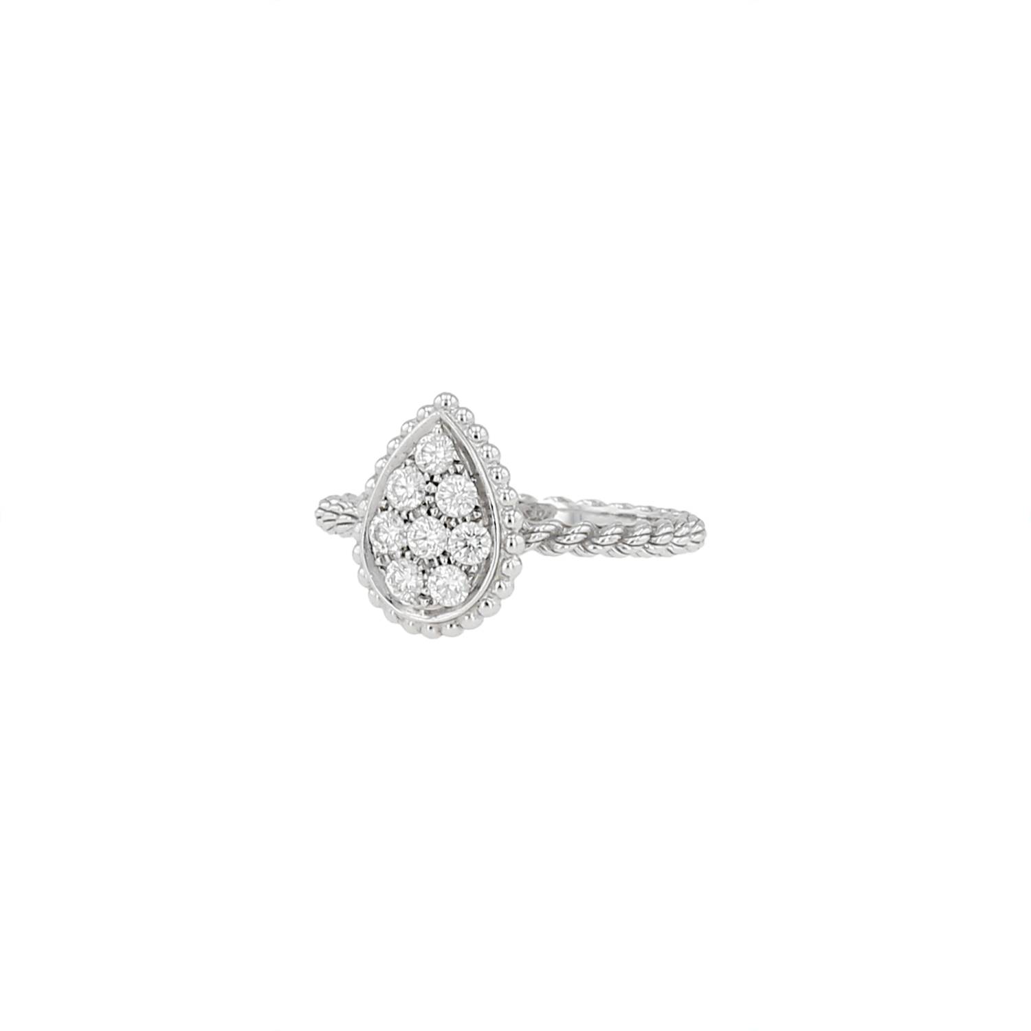Anello Boucheron Serpent Bohème taglia S in oro bianco e diamanti