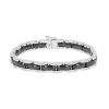 Bracciale flessibile Chanel Ultra modello piccolo in oro bianco,  ceramica nera e diamanti - 00pp thumbnail