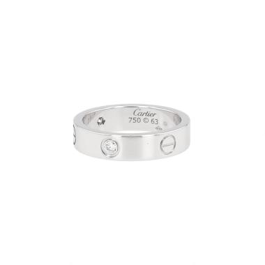 Cartier Love ring in white gold and diamonds