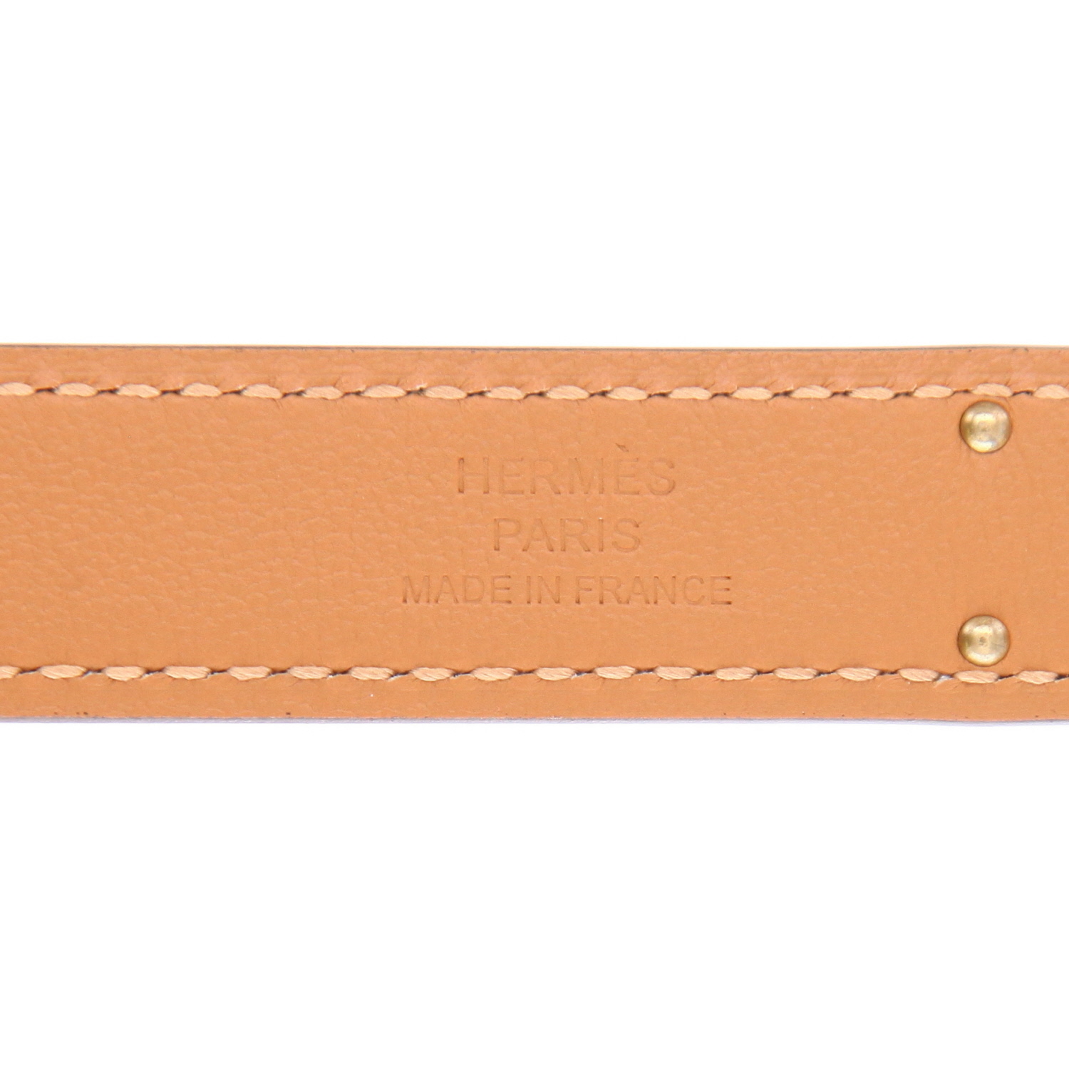 Cintura Hermès  Kelly - Belt in pelle Epsom rose gold - Detail D2