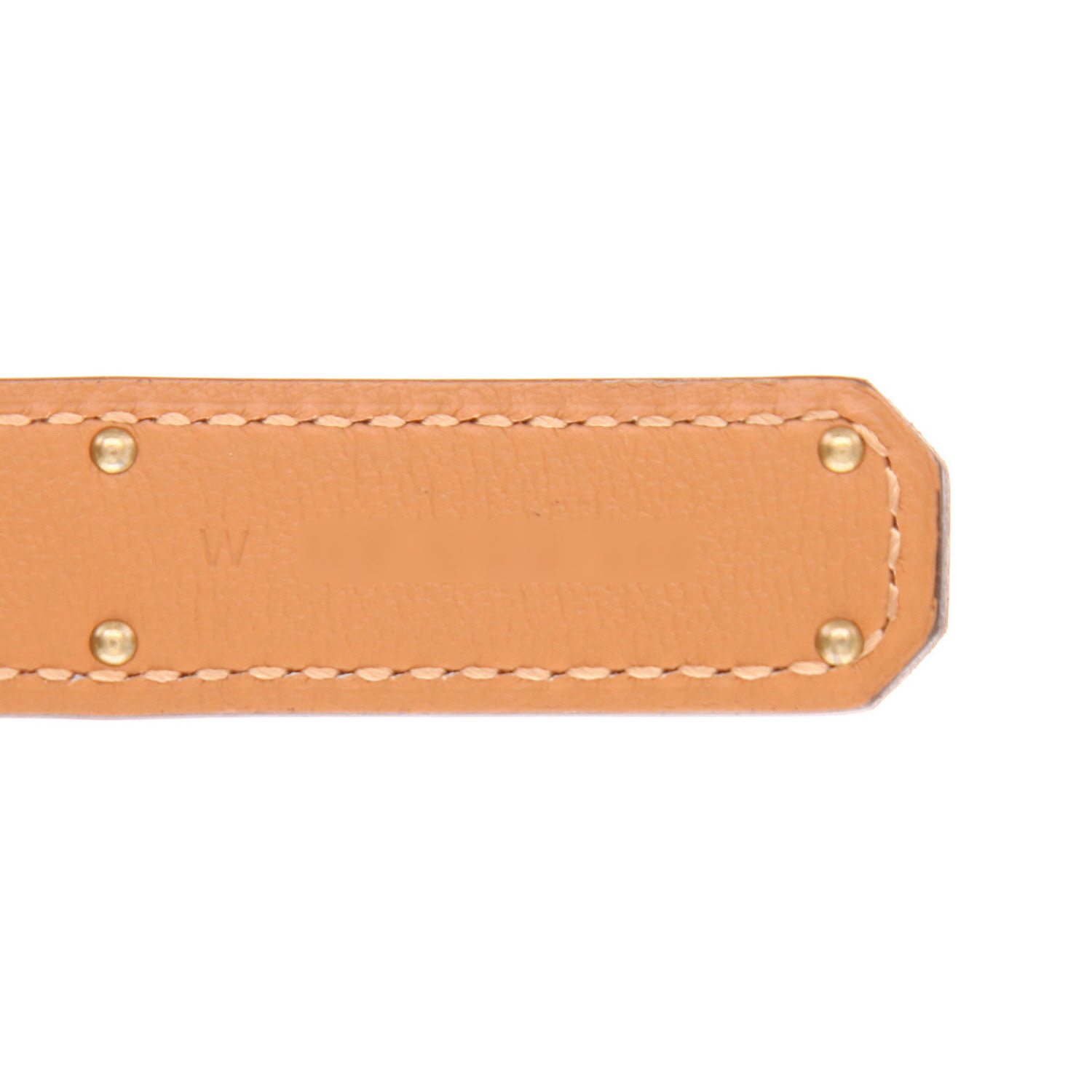 Ceinture Hermès  Kelly - Belt en cuir epsom gold - Detail D3