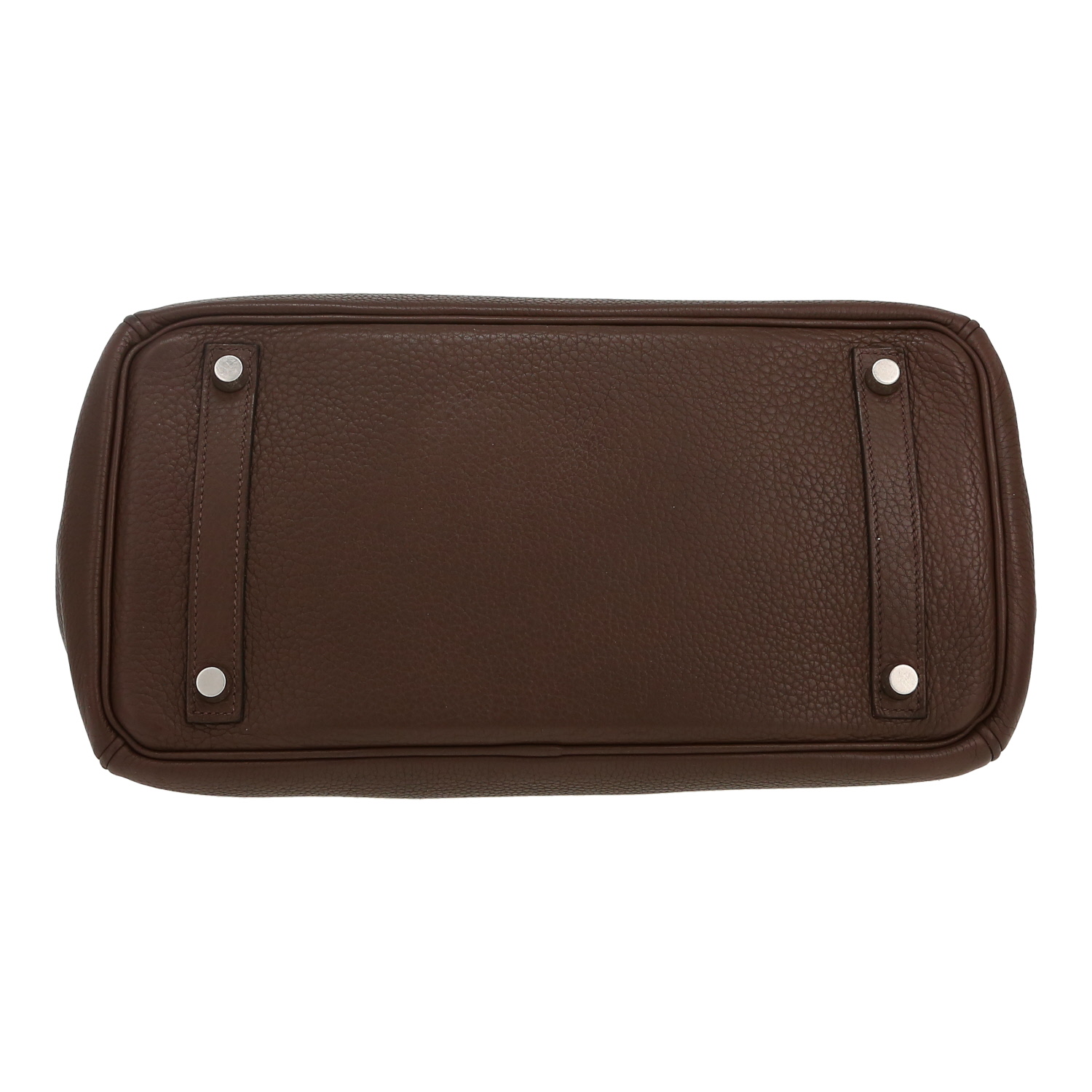 Hermès  Birkin 30 cm handbag  in brown togo leather - Detail D1