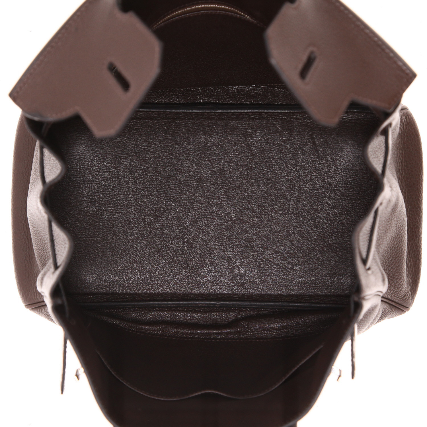 Hermès  Birkin 30 cm handbag  in brown togo leather - Detail D3