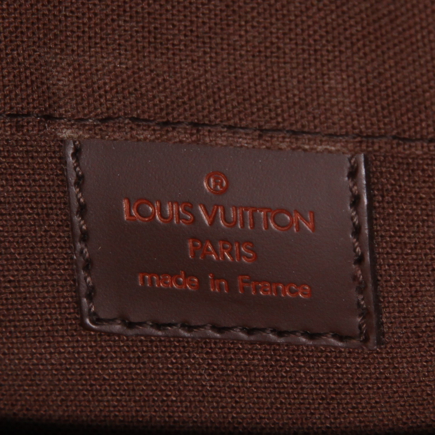 Bolso bandolera Louis Vuitton  Bastille en lona a cuadros ébano - Detail D2