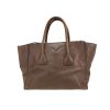 Prada   shoulder bag  in taupe leather - 360 thumbnail