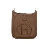 Hermès  Mini Evelyne shoulder bag  in etoupe leather taurillon clémence - 360 thumbnail