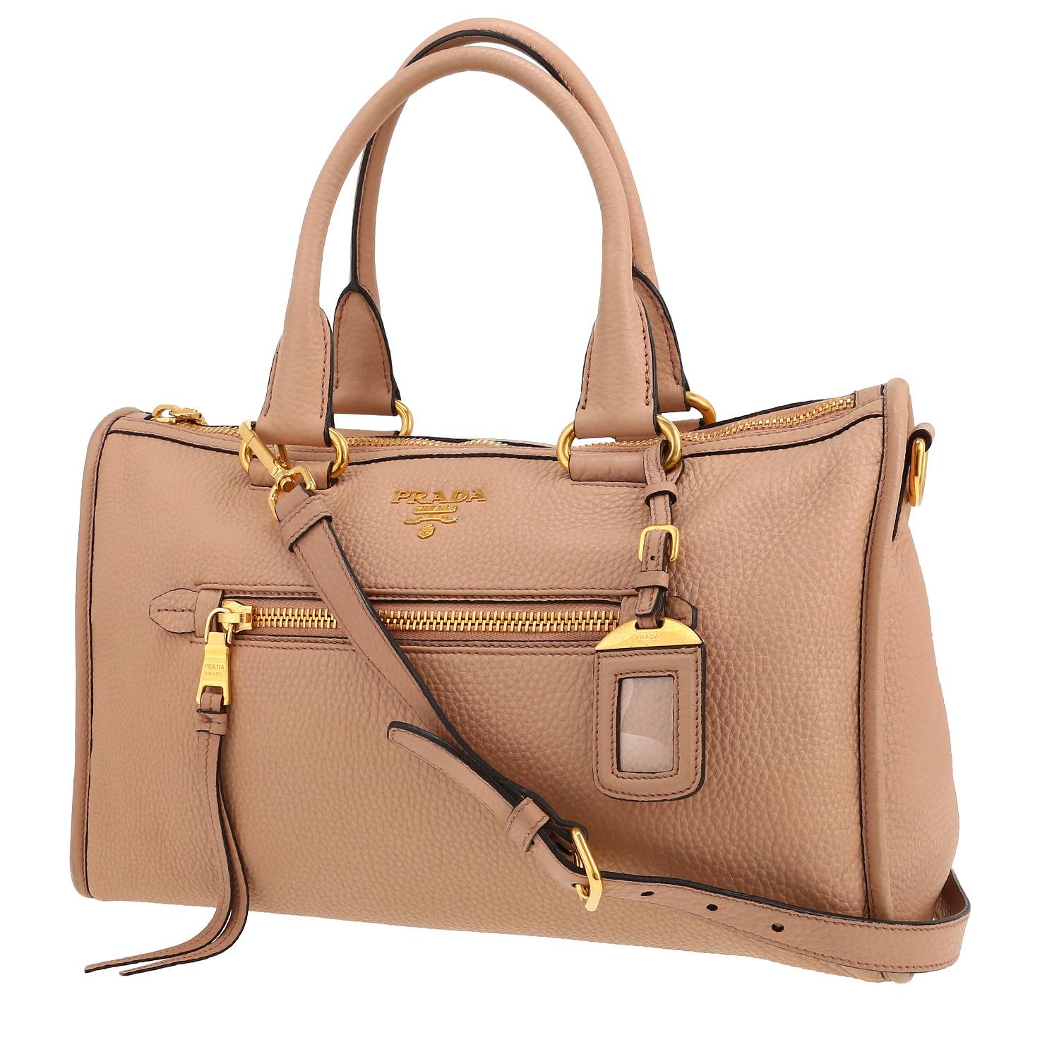 Bolso de mano Prada   en cuero rosa