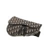 Dior  Saddle shoulder bag  in grey monogram canvas Oblique - 360 thumbnail