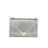 Borsa a tracolla Dior  Diorama in pelle argentata - 360 thumbnail
