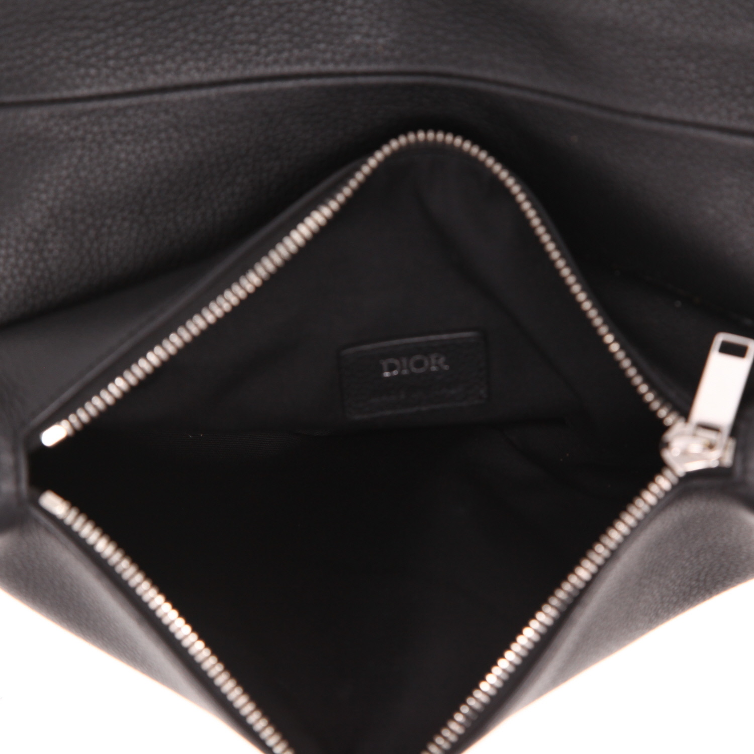 Borsa a tracolla Dior  Saddle in pelle nera - Detail D3