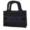 Dior  Book Tote mini  handbag  in navy blue canvas - 00pp thumbnail