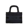 Dior  Book Tote mini  handbag  in navy blue canvas - 360 thumbnail