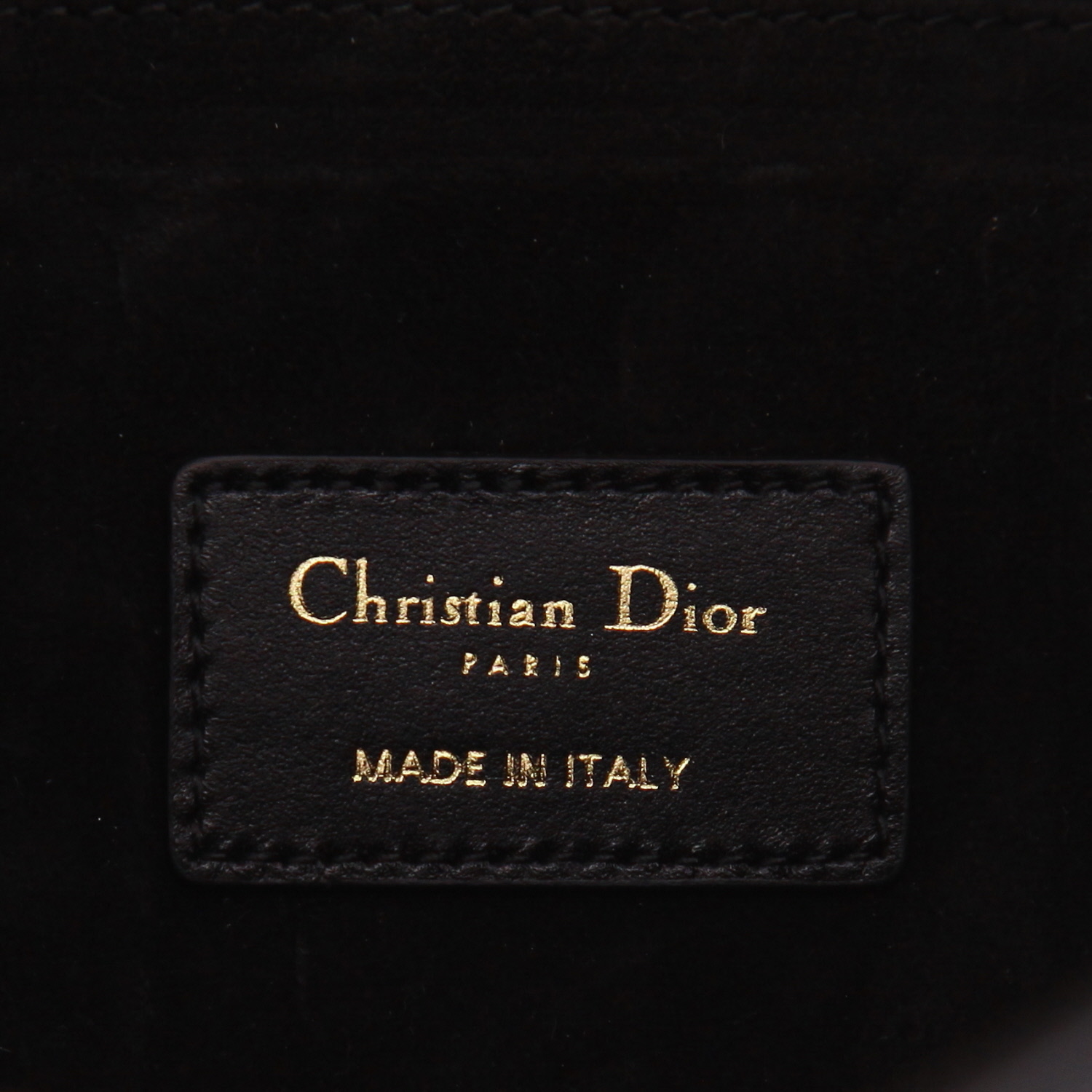 Dior  Essential shopping bag  in black leather cannage - Detail D2