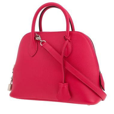 Sac bandoulière Hermès  Bolide 25 cm en cuir epsom Rose Mexico