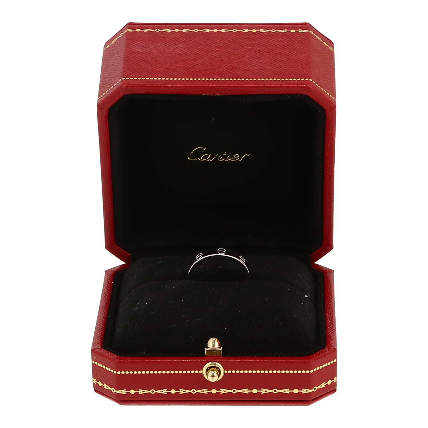 Alliance Cartier Love en or blanc, taille 53 - Detail D2