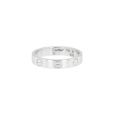 Alliance Cartier Love en or blanc, taille 53