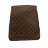 Borsa a tracolla Louis Vuitton  Musette in tela monogram marrone e pelle naturale - Detail D4 thumbnail