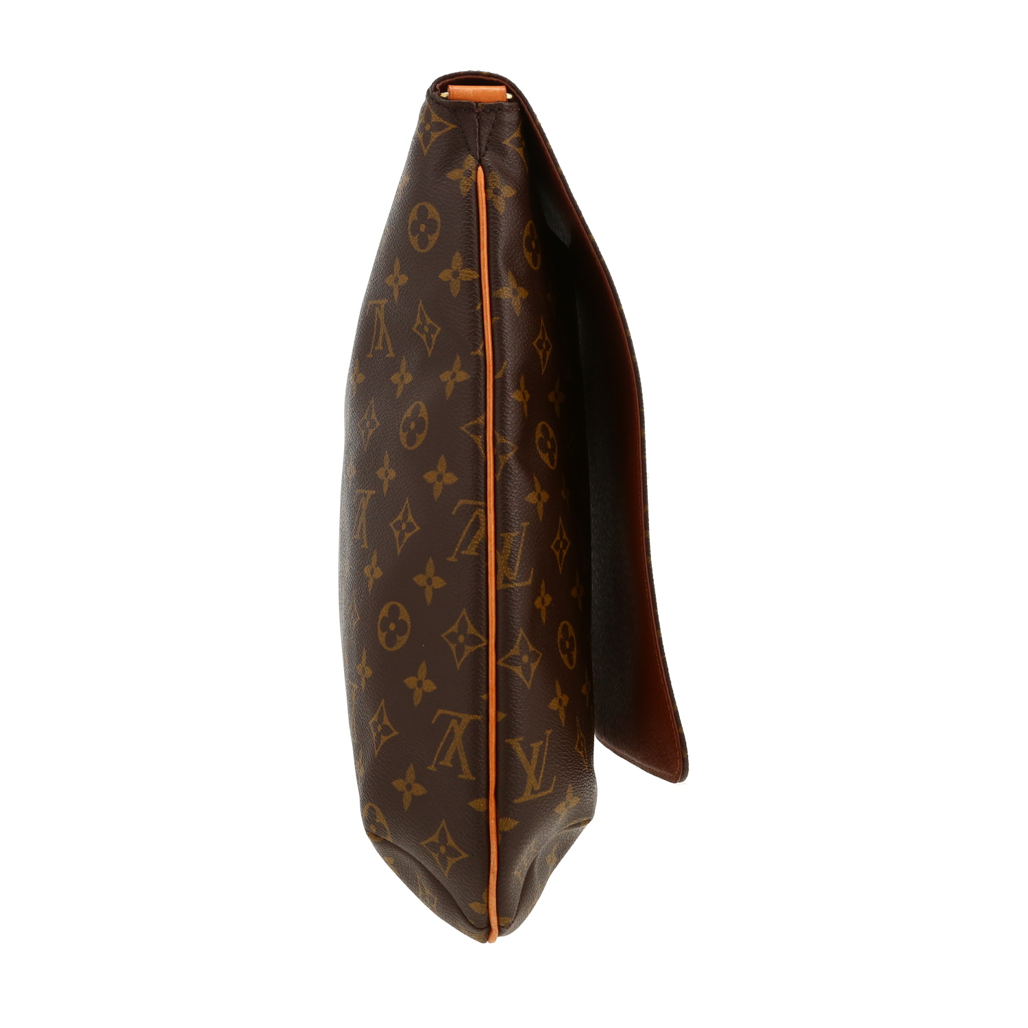 Louis Vuitton  Musette shoulder bag  in brown monogram canvas  and natural leather - Detail D5