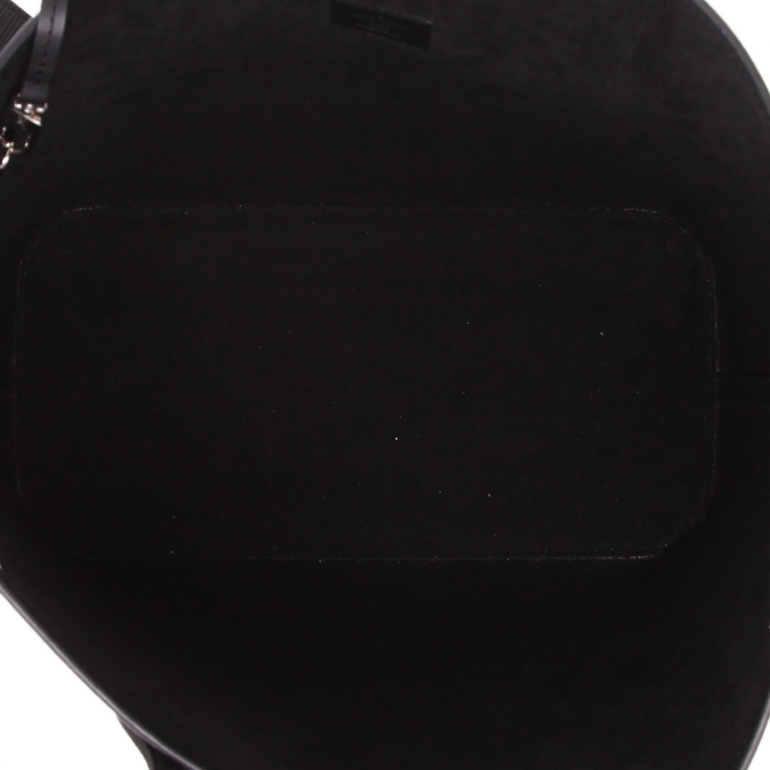 Louis Vuitton  Neverfull shopping bag  in black epi leather - Detail D3