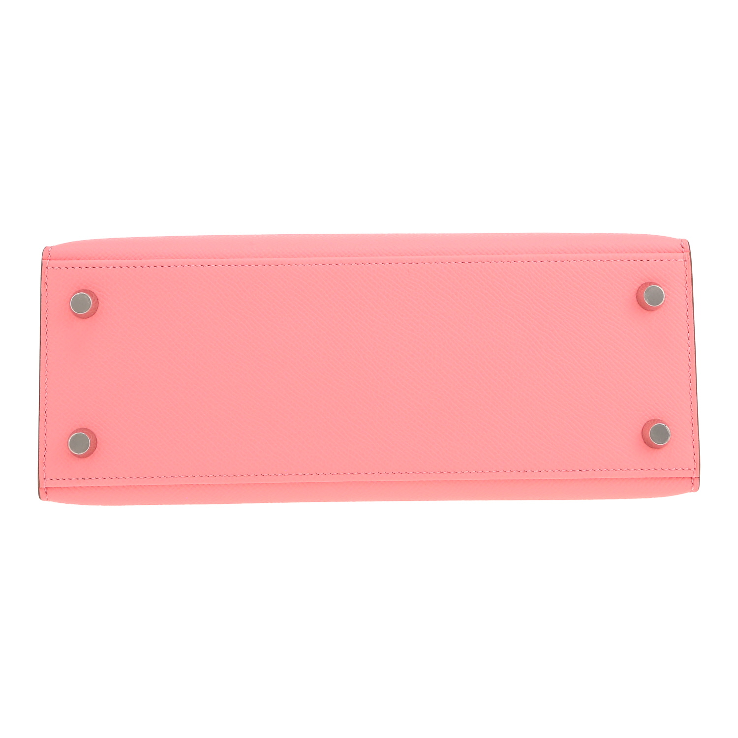 Hermès  Kelly 25 cm handbag  in Rose Confetti epsom leather - Detail D1