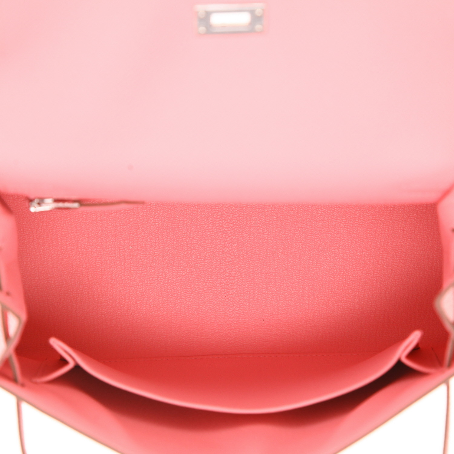 Hermès  Kelly 25 cm handbag  in Rose Confetti epsom leather - Detail D3