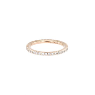 Messika Gatsby wedding ring in pink gold and diamonds