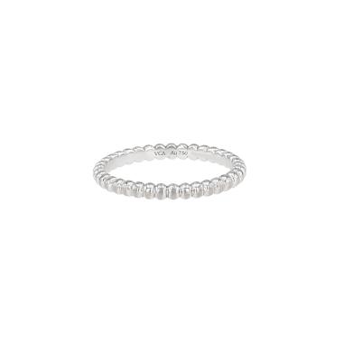 Van Cleef & Arpels Perlée small model ring in white gold