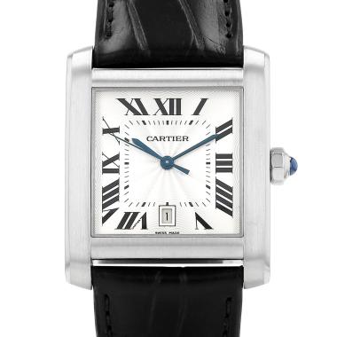 Cartier Tank Française  in stainless steel Ref: Cartier - 2564  Circa 2000