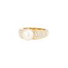 Boucheron  ring in yellow gold, diamonds and cultured pearl - 00pp thumbnail