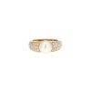 Boucheron  ring in yellow gold, diamonds and cultured pearl - 360 thumbnail