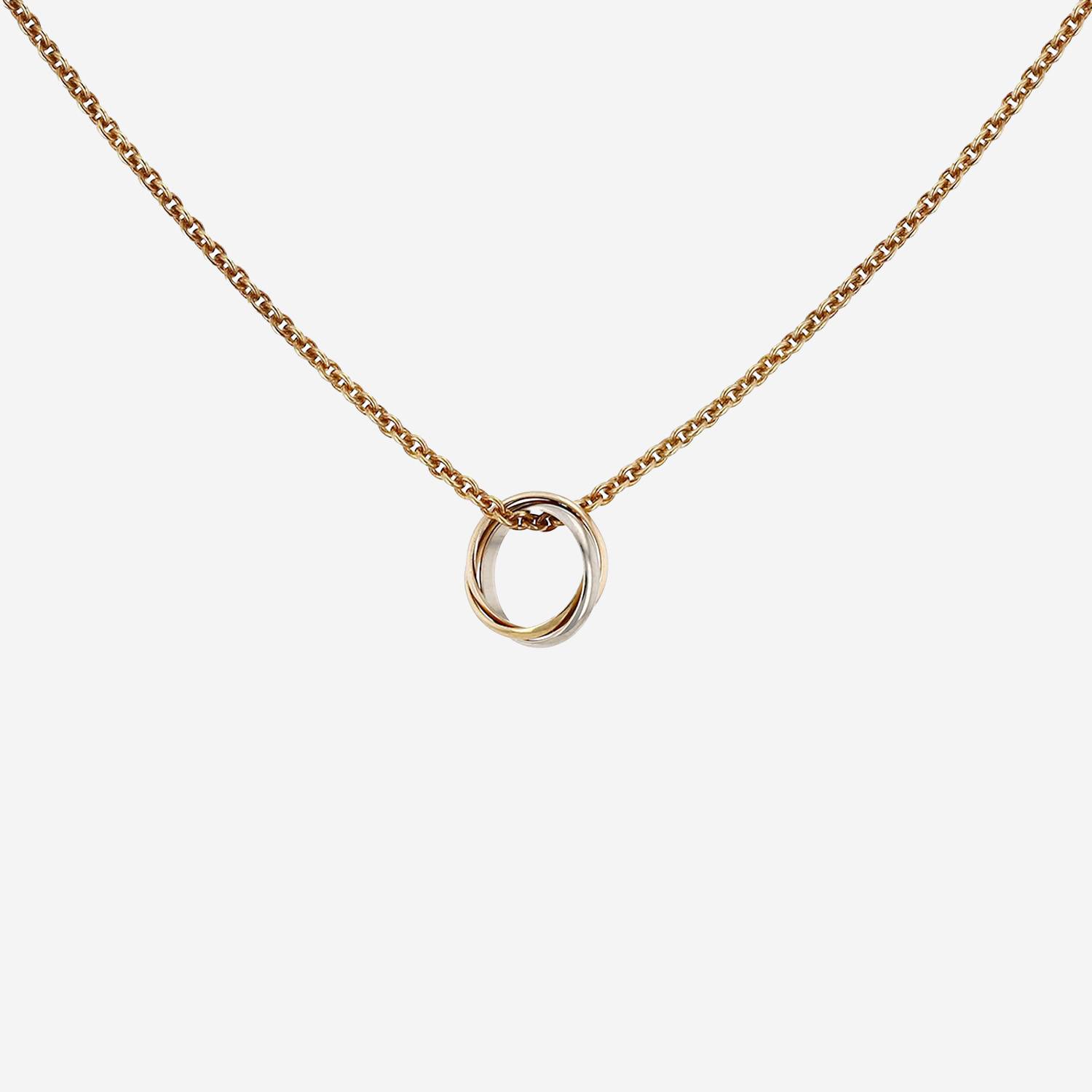Cartier Trinity small model necklace in 3 golds