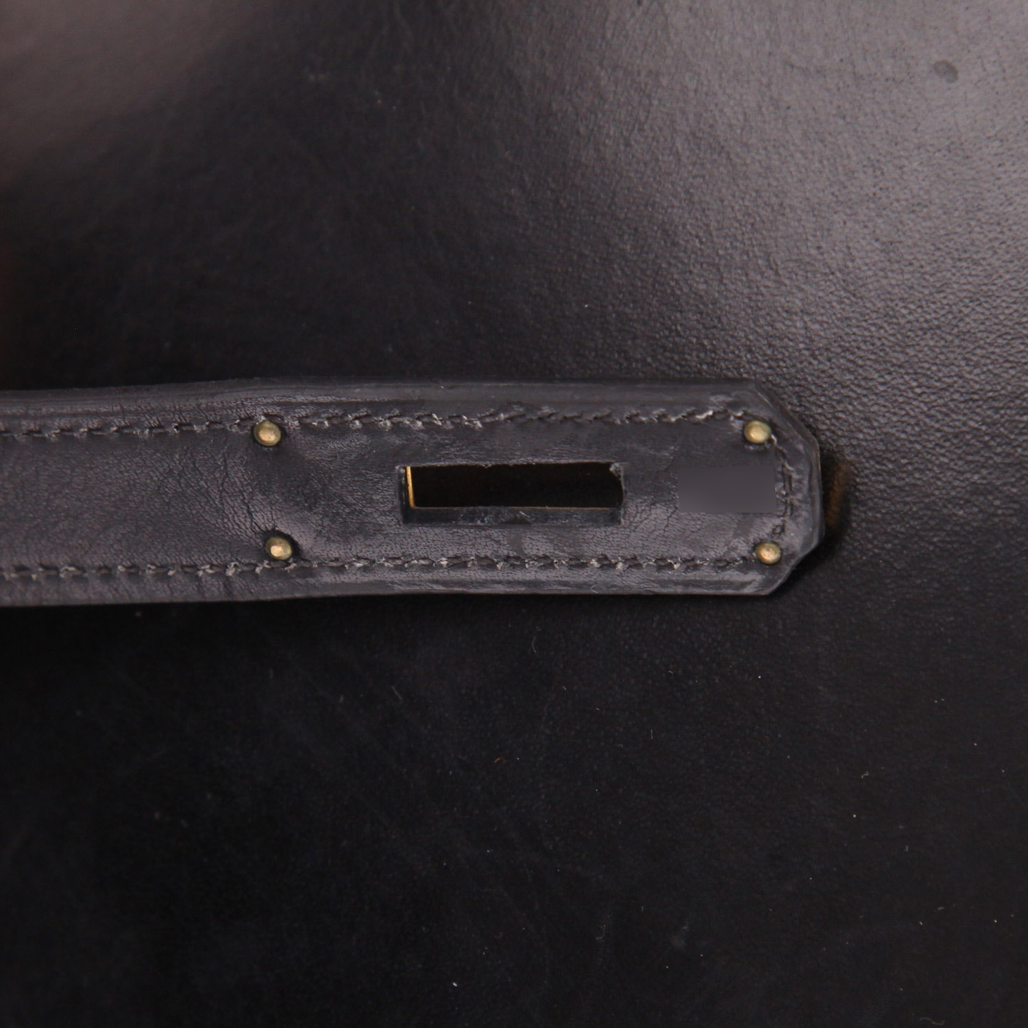 Sac à main Hermès  Kelly 32 cm en cuir box noir - Detail D4