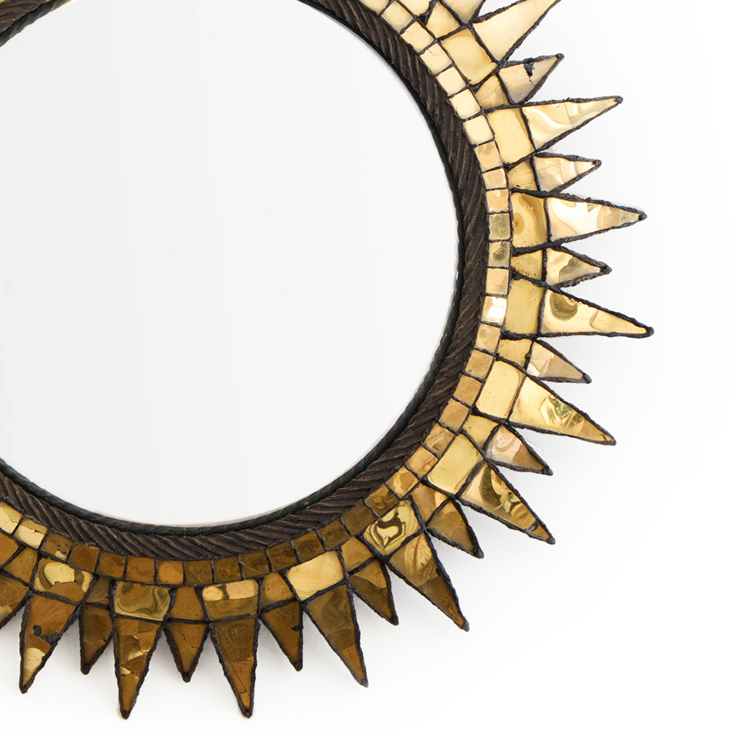 'Soleil à pointes N°3' mirror - circa 1955 - Detail D1
