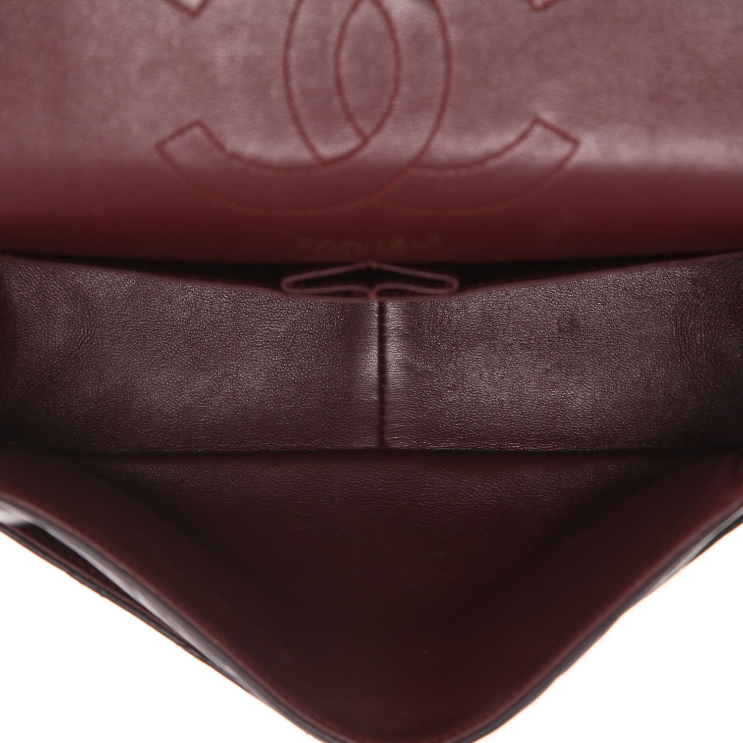 Bolso bandolera Chanel  2.55 en cuero acolchado negro - Detail D3