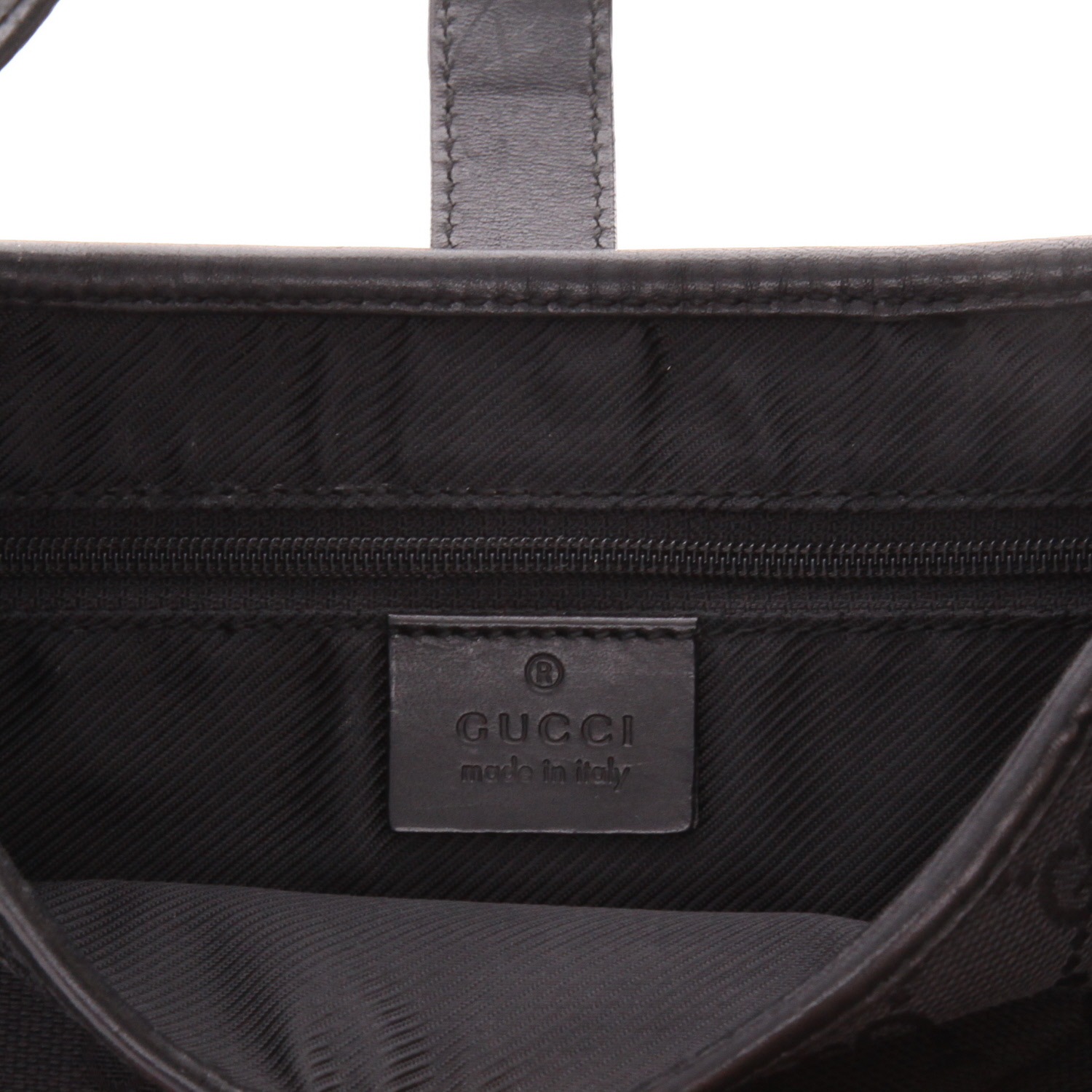 Borsa Gucci  Jackie vintage in pelle nera e tela "sûpreme GG" nera - Detail D2