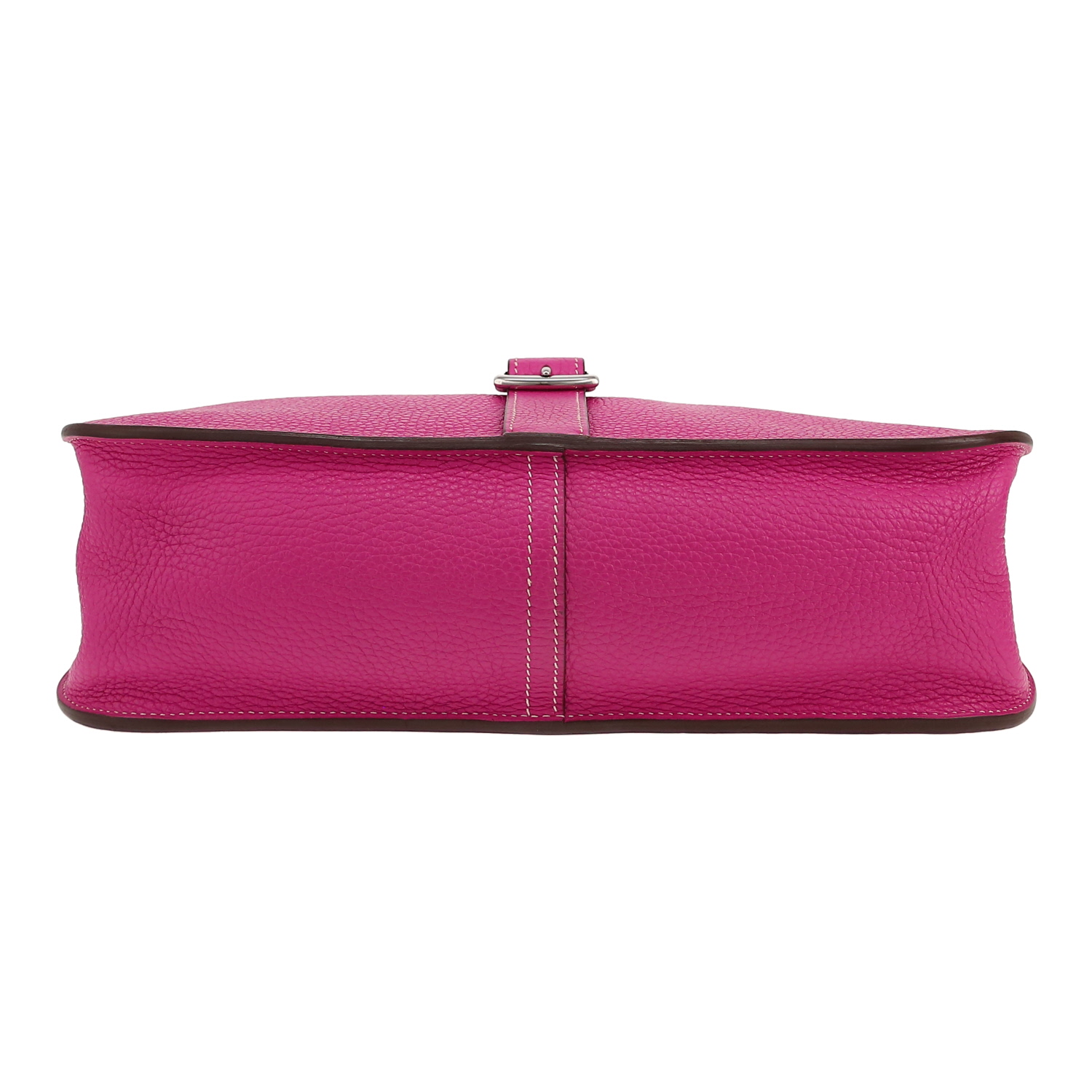 Borsa a tracolla Hermès  Halzan in pelle taurillon clemence rosa azalea - Detail D1
