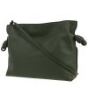 Loewe  Flamenco clutch large model  shoulder bag  in green leather - 00pp thumbnail