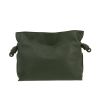 Loewe  Flamenco clutch large model  shoulder bag  in green leather - 360 thumbnail