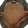 Loewe  Flamenco clutch large model  shoulder bag  in green leather - Detail D3 thumbnail