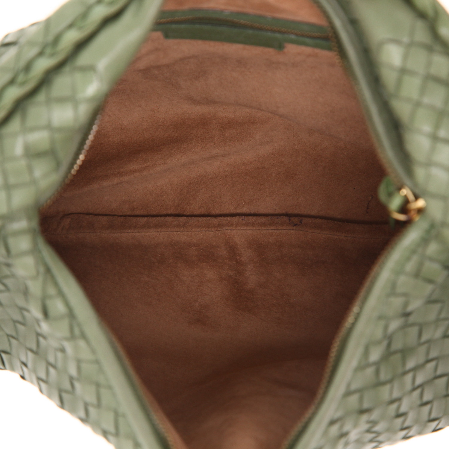 Borsa Bottega Veneta  Veneta in pelle intrecciata verde - Detail D3