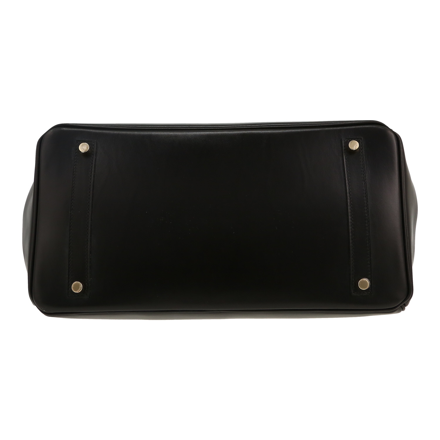 Bolso de mano Hermès  Birkin 35 cm en cuero box negro - Detail D1