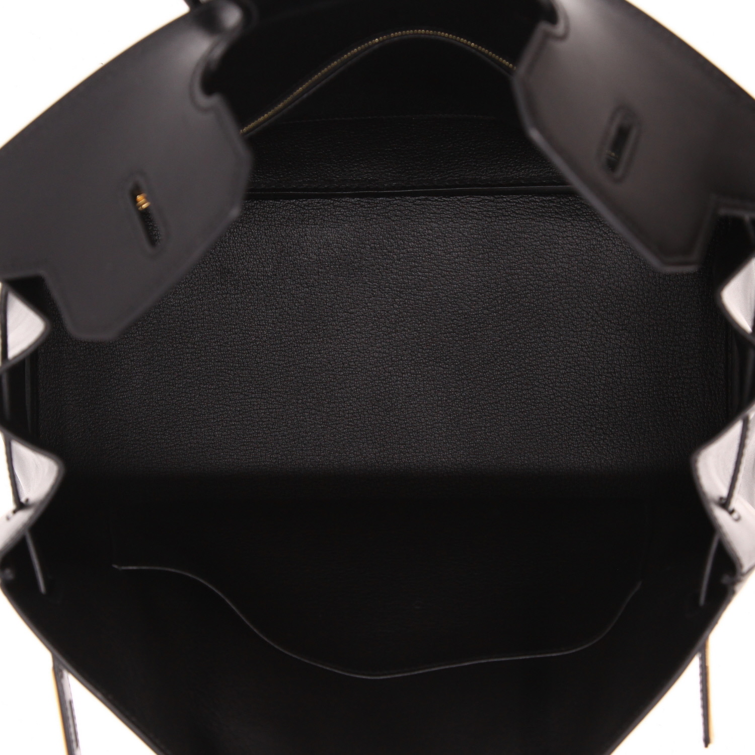 Hermès  Birkin 35 cm handbag  in black box leather - Detail D3