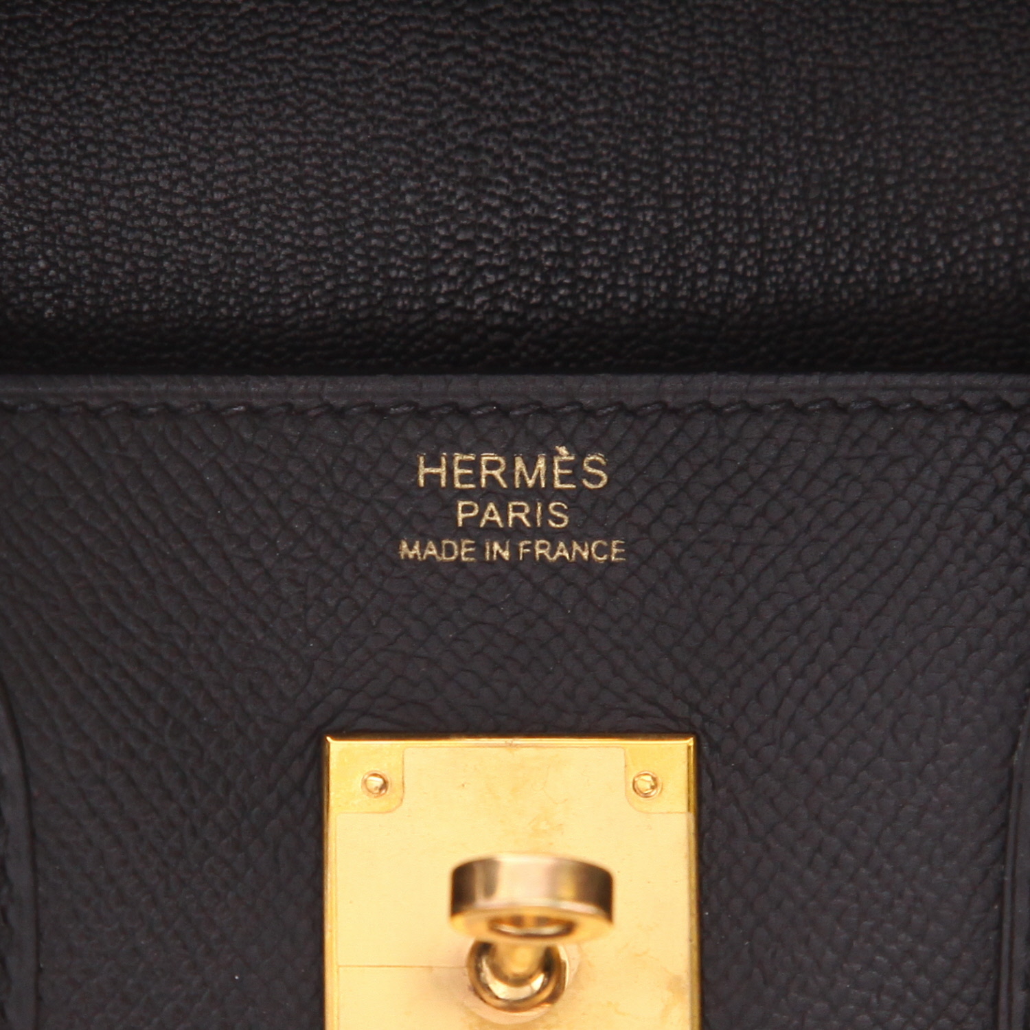 Sac à main Hermès  Birkin 30 cm en cuir epsom noir - Detail D2