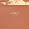 Celine  Triomphe Teen shoulder bag  in beige canvas  and brown leather - Detail D2 thumbnail