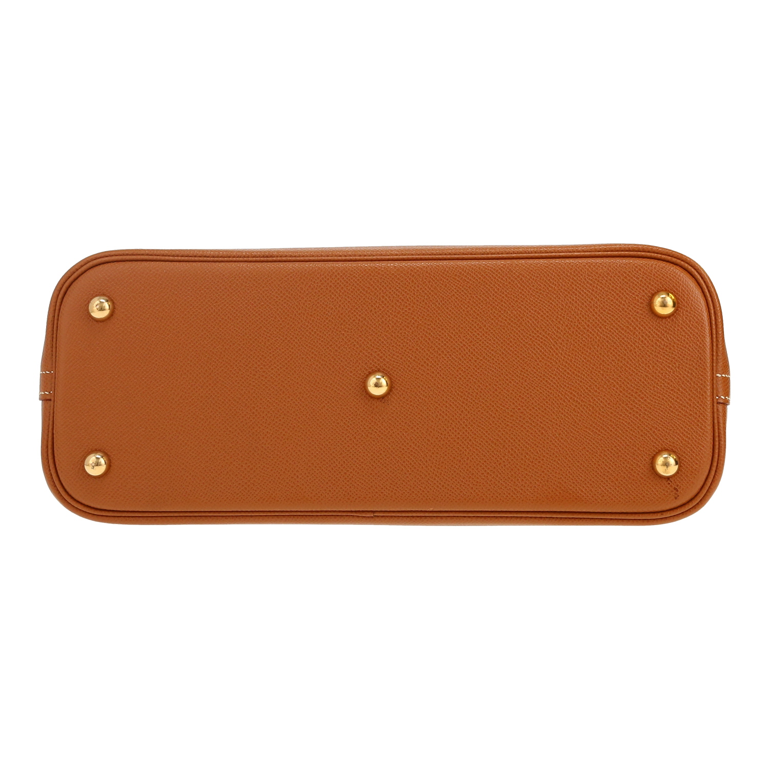 Hermès  Bolide 31 cm handbag  in gold Courchevel leather - Detail D1